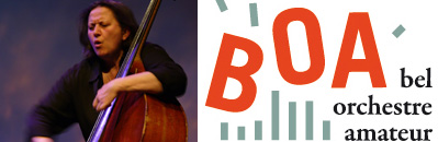 Le BOA (Bel orchestre amateur) invite JOËLLE LéANDRE + Joëlle Léandre solo + Joëlle Leandre – François Cotinaud – François Merville Trio